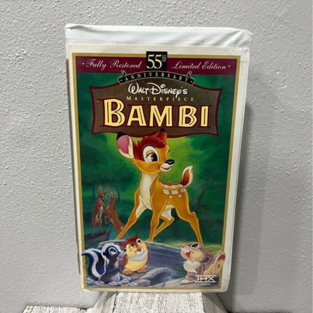 Bambi VHS Walt Disney Masterpiece Collection 55th Anniversary Limited Edition
